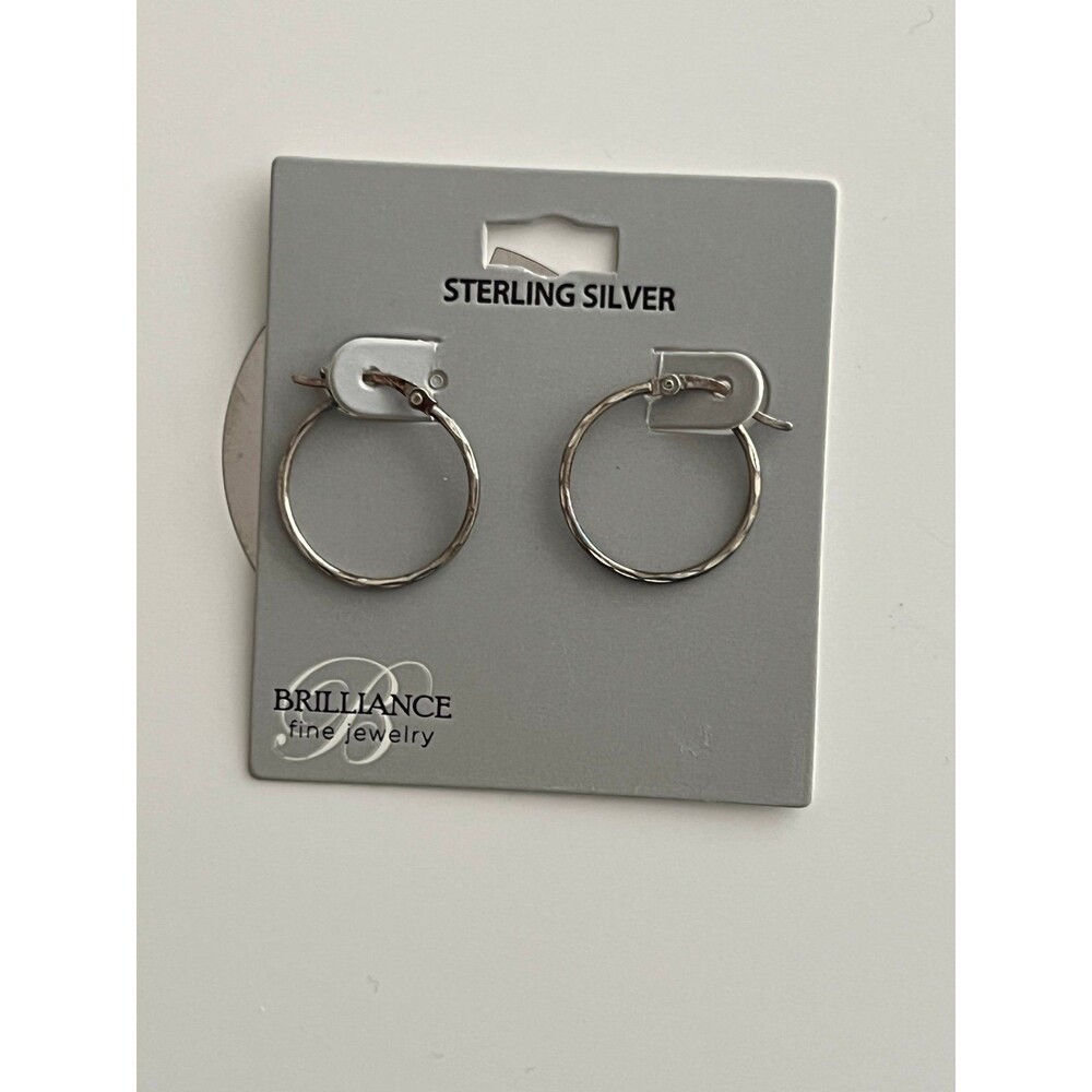 Earrings Sterling Silver hoops new